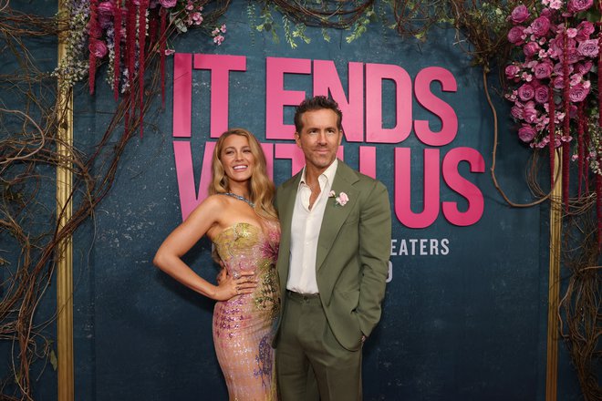 Blake Lively in Ryan Reynolds FOTO: Caitlin Ochs/Reuters