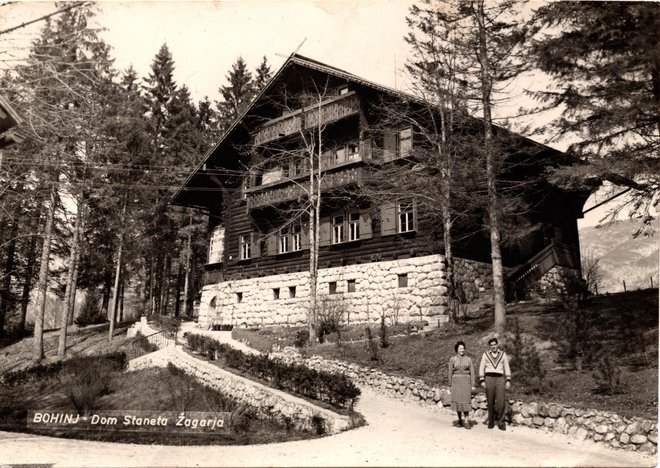 Vila Muhr se je v svoji zgodovini imenovala tudi Dom Staneta Žagarja. FOTO: arhiv Gorenjski muzej