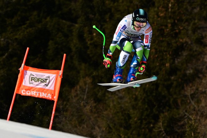 Ilka Štuhec je pristala najvišje v tej smukaški sezoni. FOTO: Tiziana Fabi/AFP