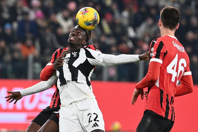 Tim Weah je potrdil zmago Juventusa. FOTO: Isabella Bonotto/AFP