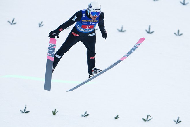 Johann Andre Forfang se je v prvi seriji najbolj približal odličnemu Anžetu Lanišku. FOTO: Lisi Niesner/Reuters