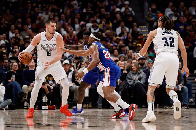 Nikola Jokić je nanizal 27 točk, 13 skokov in 10 asistenc. FOTO: Isaiah J. Downing/Usa Today Sports Via Reuters Con