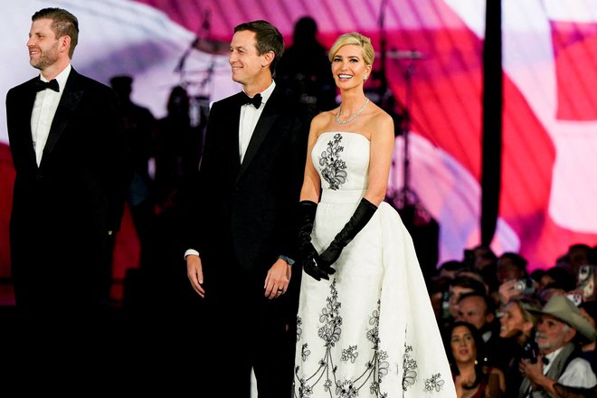 Ivanka Trump se je z obleko poklonila zlati dobi Hollywooda in pokojni igralki Audrey Hepburn, ki jo obožuje. FOTO: Elizabeth Frantz/Reuters