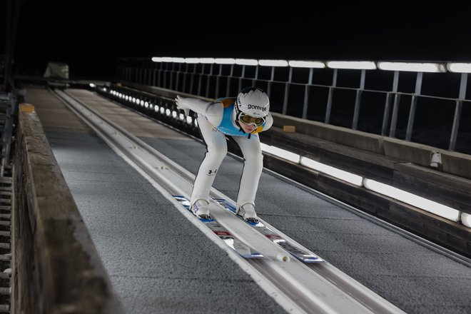 Taja Bodlaj je z 19. mestom izenačila svojo najboljšo uvrstitev v svetovnem pokalu. FOTO: Črt Piksi/Delo