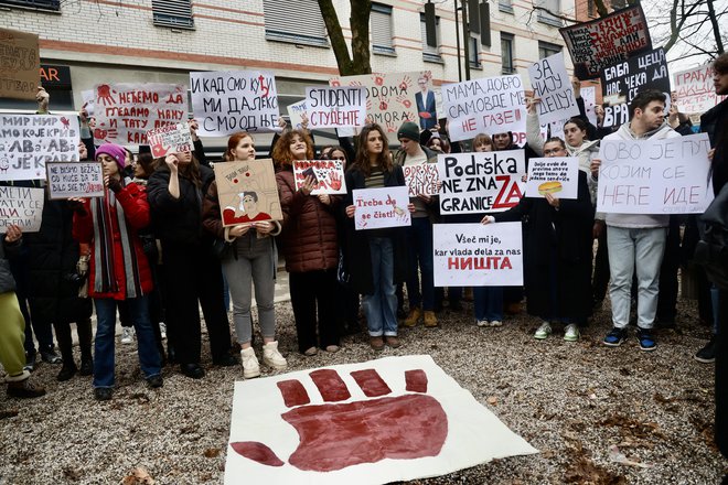 Protest v Ljubljani. FOTO: Voranc Vogel