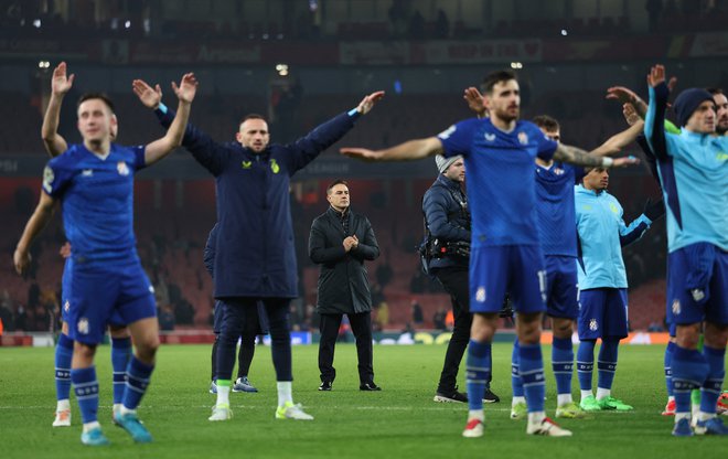 Fabio Cannavaro se je veselil zmage z nogometaši Dinama. FOTO: Foto Toby Melville/Reuters