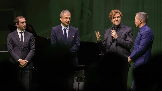 Philipp Lahm, Jürgen Klinsmann in Lotthar Mathäus. FOTO: DFB