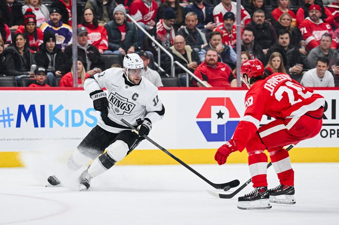 Anže Kopitar je ostal brez točke. FOTO: Tim Fuller/Usa Today Sports Via Reuters Con