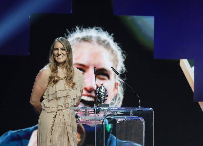 Andreja Leški je pričakovano najboljša slovenska judoistka leta 2024. FOTO: Jože Suhadolnik/Delo