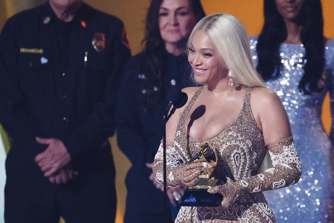 Beyoncé je prvič prejela grammyja za najboljši album. FOTO: Mario Anzuoni/Reuters