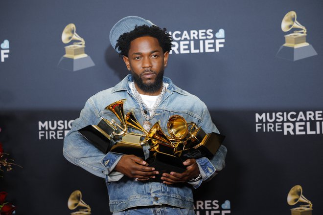 Kendrick Lamar ima že sedem grammyjev. FOTO: Mike Blake/Reuters