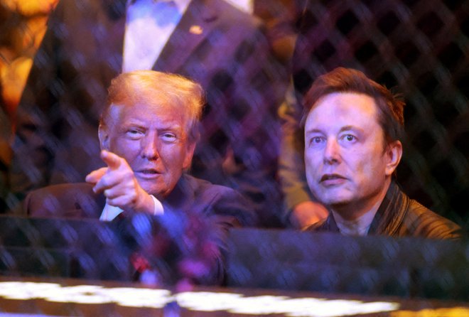 Ameriški predsednik Donald Trump in njegov tesni sodelavec Elon Musk, na fotografiji iz newyorške dvorane Madison Square Garden, spreminjata ZDA in svet. Foto: Brad Penner Usa Today Sports Via Reuters Con