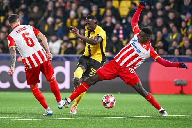 Nasser Djiga je za Crveno Zvezdo zbral 56 nastopov. FOTO: Fabrice Coffrini/AFP