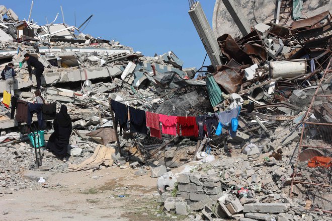 Od Gaze so ostale le še ruševine. FOTO: Omar Al-qattaa/AFP