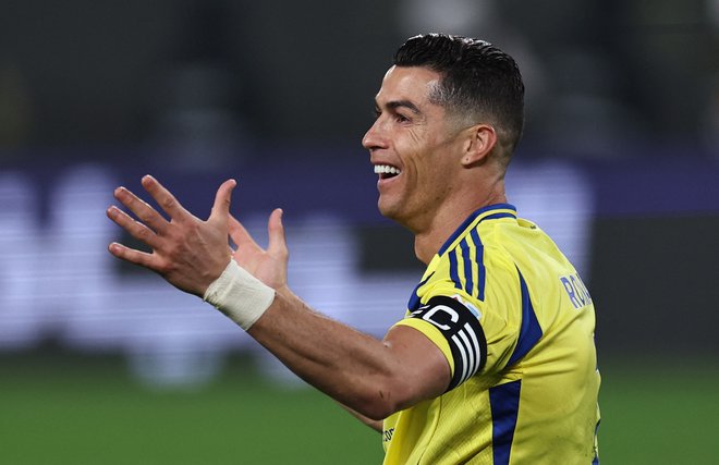 Cristiano Ronaldo niza gole kot po tekočem traku. FOTO: Hamad I Mohammed/Reuters