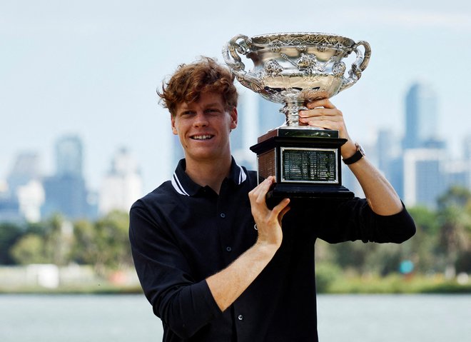 Jannik Sinner je številka ena na lestvici ATP od junija lani. FOTO: Francis Mascarenhas/Reuters