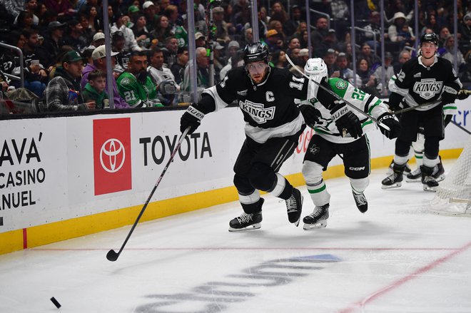 Anže Kopitar v akciji. Foto Gary A. Vasquez/Reuters