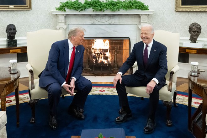 Joe Biden in Donald Trump FOTO: Saul Loeb/AFP