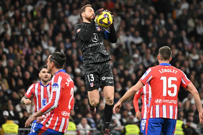 Jan Oblak je odlično branil proti Real Madridu. FOTO: Javier Soriano/AFP