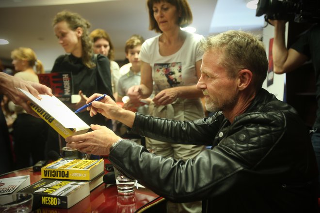 Jo Nesbø je Slovenijo obiskal maja 2018, ko je predstavljal roman Macbeth. FOTO: Jure Eržen/Delo