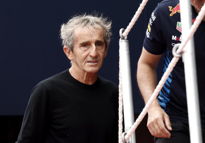 Legendarni francoski voznik v formuli 1 Alain Prost je  svetovnega prvaka Maxa Verstappna le uvrstil v družbo najboljših. FOTO: Benoit Tessier/Reuters