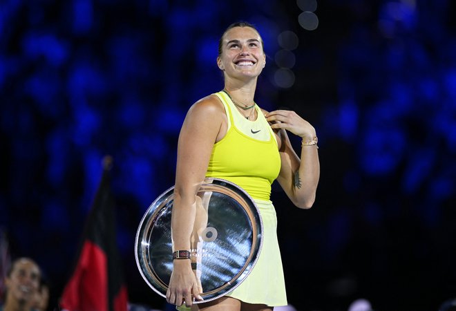 Arina Sabalenka je osvojila tri turnirja za grand slam. FOTO: Jaimi Joy/Reuters