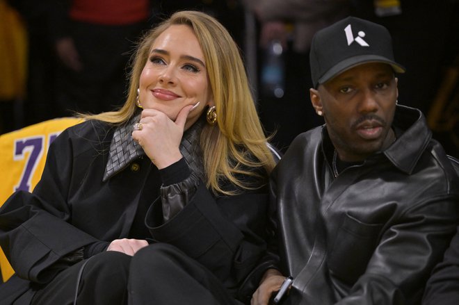 Pevka Adele in športni agent Rich Paul. FOTO: Jayne Kamin-oncea/Reuters 