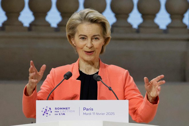 Predsednica evropske komisije Ursula von der Leyen je napovedala odločne in sorazmerne protiukrepe. FOTO:  Ludovic Marin/AFP