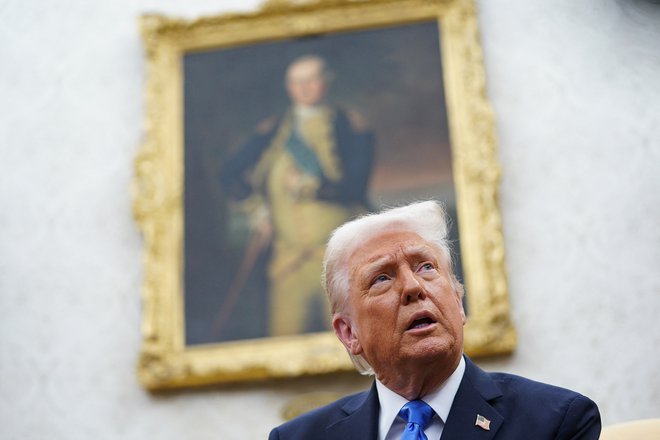 Tla, po katerih Trump stopa, so spolzka. Če ne drugega, nas na to opozarjajo nepredvideni dogodki, ki so sledili ekspanziji ameriškega ozemlja vse do današnje zahodne obale ZDA. FOTO: REUTERS/Nathan Howard