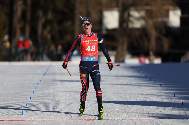 Johannes Thingnes Bø je še enkrat dokazal, da je vrhunski biatlonec. FOTO: Franck Fife/AFP