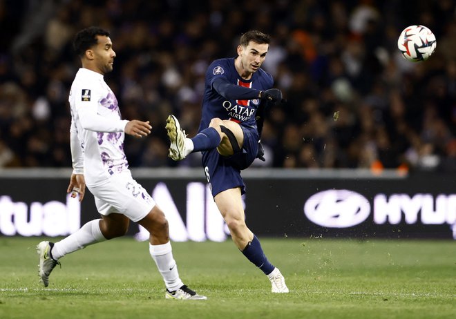 Fabian Ruiz je zadel za zmago PSG v Toulousu. FOTO: Manon Cruz/Reuters