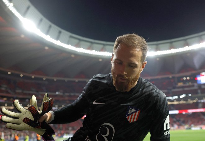 Jan Oblak je bil vesel, ker se je Atletico rešil iz godlje. FOTO: Oscar Del Pozo/AFP