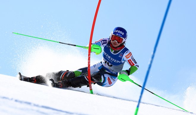 Andreja Slokar je potrdila, da sodi med najboljše slalomistke na svetu. FOTO: Lisi Niesner/Reuters