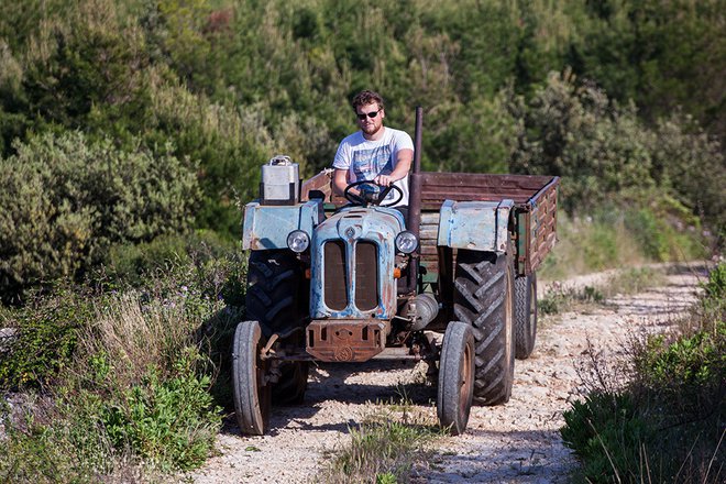 Najstarejši sin Antun Simić poudarja, da za njihovo hobotnico izpod peke pravijo, da je najboljša na Jadranu. FOTO: Božidar Vukičević/Cropix