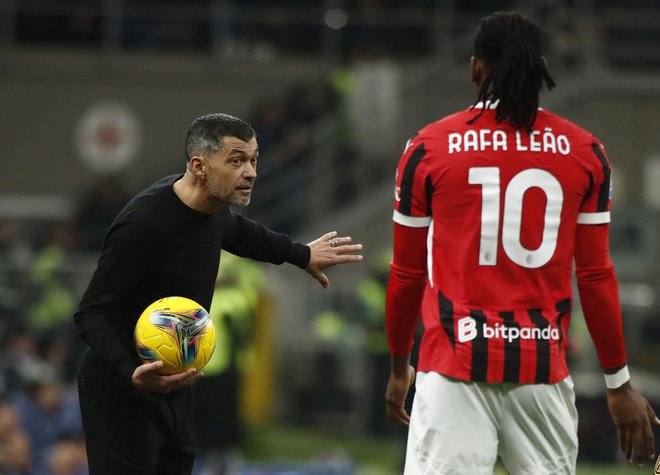 Sergio Conceição siveliko obeta od Rafaela Leãa. FOTO: Alessandro Garofalo/Reuters