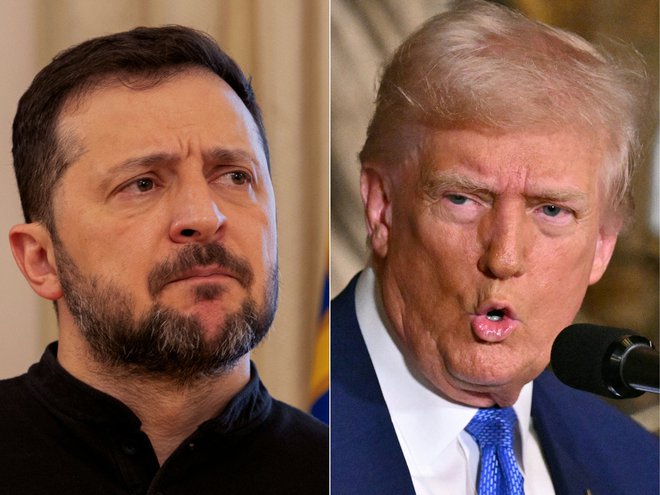 Nenaklonjenost Zelenskemu bi lahko izhajala iz Trumpovega prvega mandata, ko bi lahko ukrajinski predsednik morda preprečil ustavno tožbo proti republikancu. FOZO: Tetiana Dzhafarova/Afp