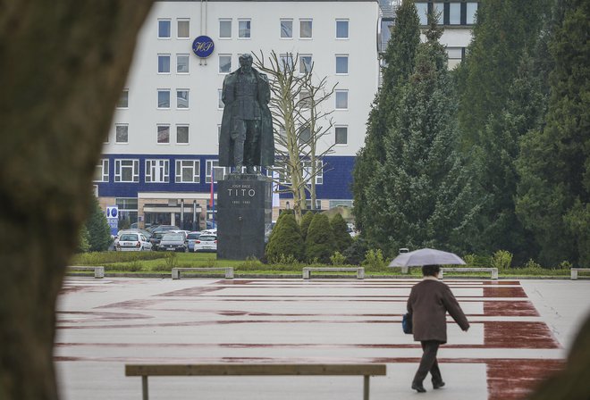 Velenje s Titovim trgom. FOTO: Jože Suhadolnik/Delo