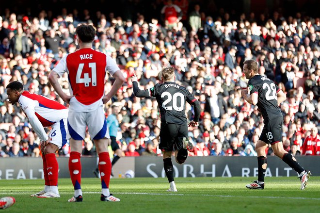 Jarrod Bowen je prinesel zmago West Hamu. FOTO: Ian Kington /AFP