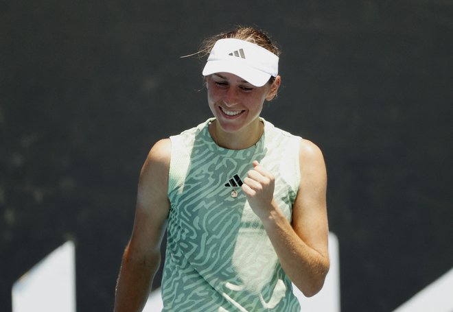 Kaja Juvan je na turnirju serije WTA 250 nazadnje zaigrala oktobra leta 2023. FOTO: Ciro De Luca/Reuters