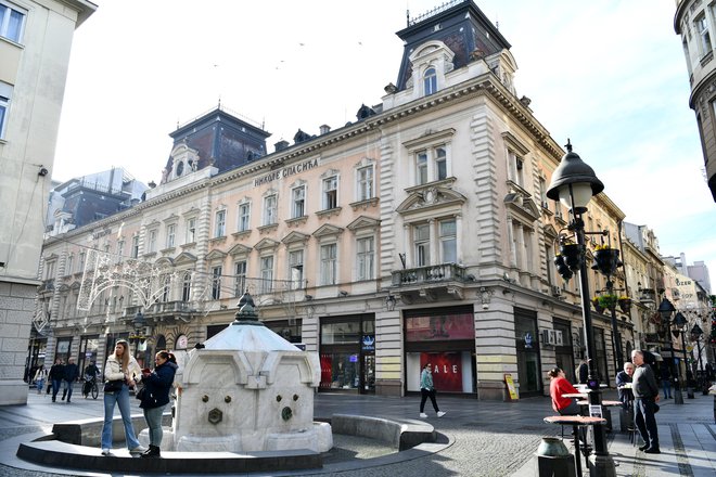 Zakladnica Nikole Spasića, na Knez Mihailovi FOTO: Snežana Krstić/Blic