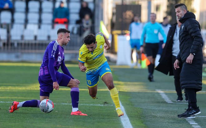 Mariborčani, ki jih vodi trener Boštjan Cesar (desno), želijo ostati v igri za naslov prvaka tudi po naslednjem vikendu, ko bo na sporedu slovenski clasico v Ljudskem vrtu. FOTO: Matej Družnik