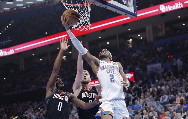 Shai Gilgeous-Alexander je še četrtič v sezoni dosegel 50 točk ali več. FOTO: Alonzo Adams/Imagn Images via Reuters Connect