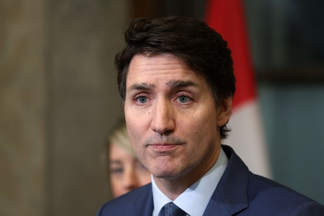 Kanadski premier Justin Trudeau ZDA grozi z odgovarjajočimi kazenskimi carinami. Foto: Dave Chan/Afp