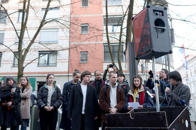 Protest proti avtokraciji. FOTO: Blaž Samec/Delo