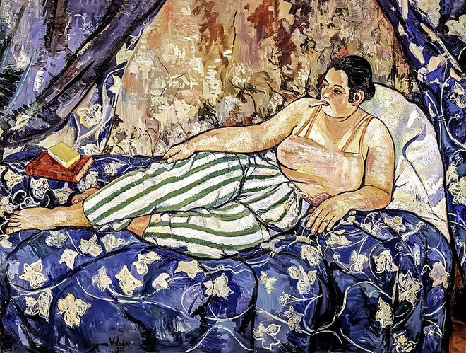 Modra soba, slikarke Suzanne Valadon, 1923