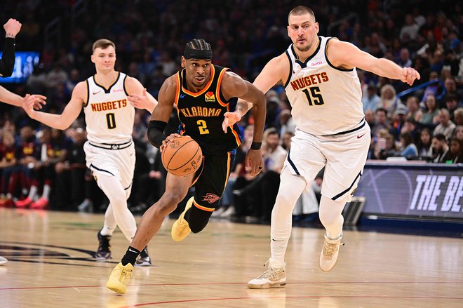 Shai Gilgeous Alexander je bil prvi strelec obračuna. FOTO: Joshua Gateley Getty Images Via AFP