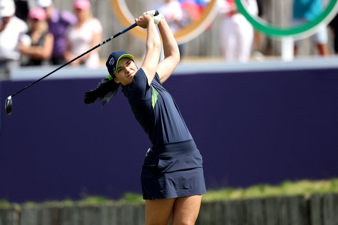 Ana Belac letos naskakuje svoje najboljše rezultate v elitni seriji LPGA. FOTO: Pierre-Philippe Marcou/AFP