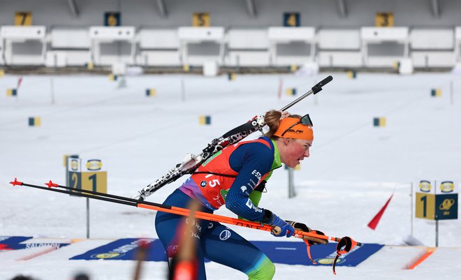 Anamarija Lampič je zgrešila le en strel. FOTO: Denis Balibouse/Reuters