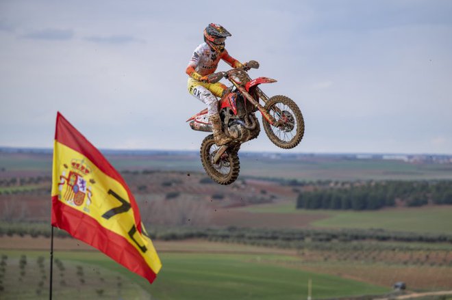 Tim Gajser se je dobro znašel na progi. FOTO: Honda Racing