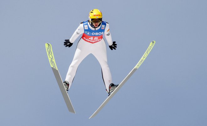 Ilkka Herola je prikazal izjemen skok na Holmenkollnu. FOTO: Amanda Pedersen/AFP